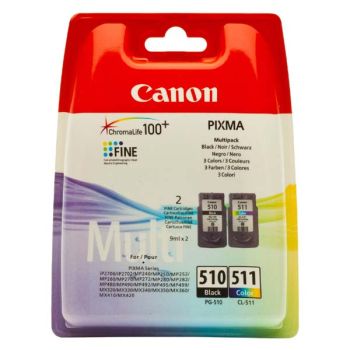 Canon originálna sada náplní PG-510 + CL-511 2970B010 CMYK 220 + 245 strán